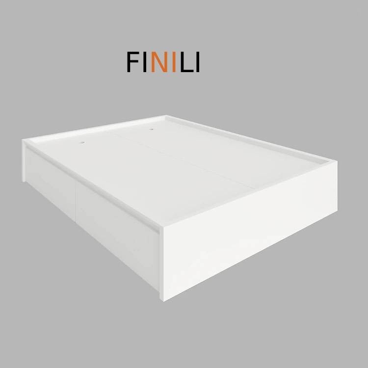 [FREESHIP HỒ CHÍ MINH] Giường ngủ hiện đại FINILI gỗ MDF tự lắp đơn giản 2 hộc kéo F572