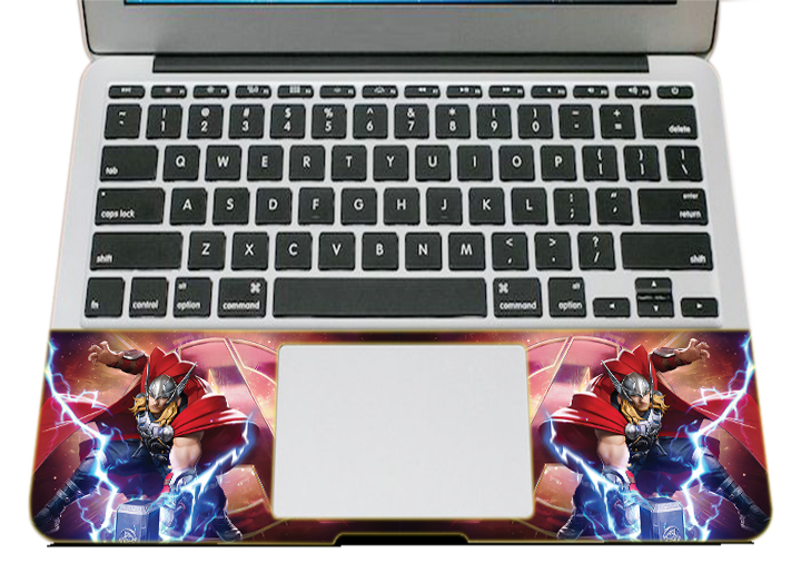 Miếng Dán Trang Trí Mặt Ngoài + Lót Tay Laptop Hoạt Hình LTHH - 675