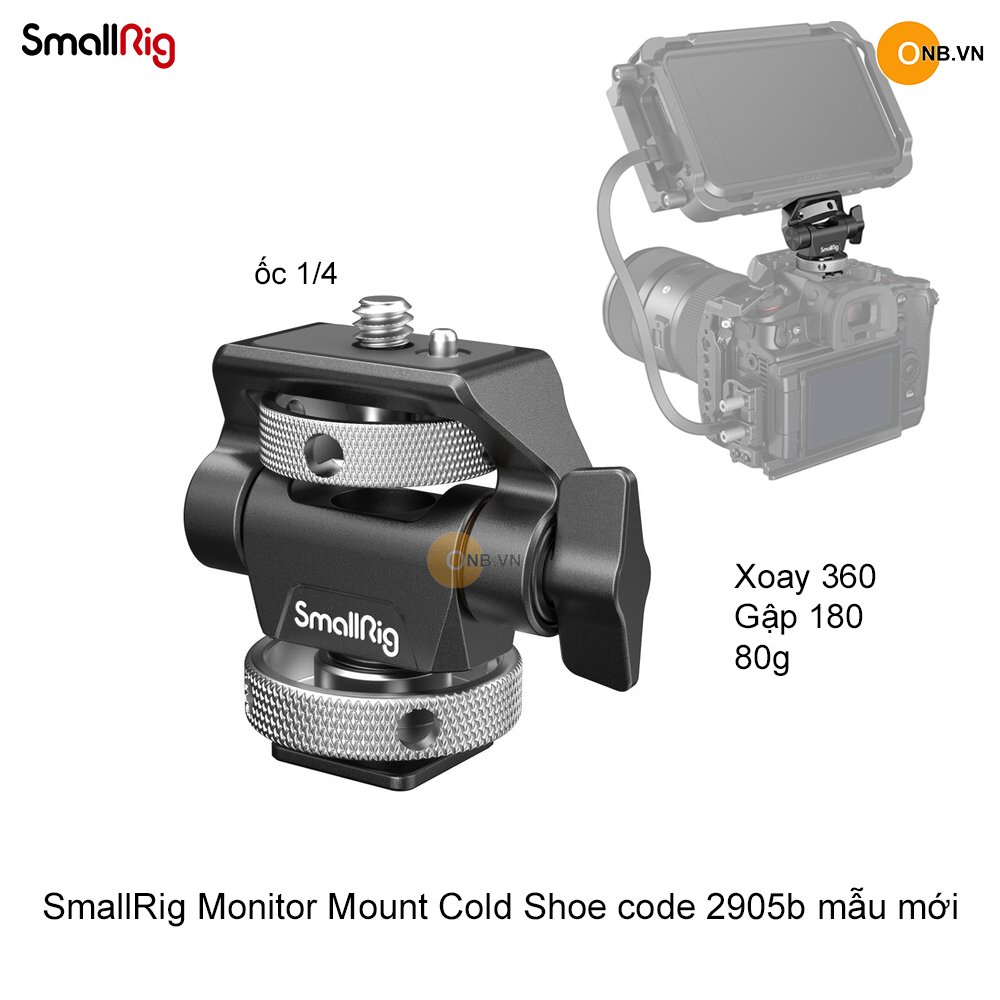 SmallRig Mount Monitor chân cold shoes code 2905b mẫu mới