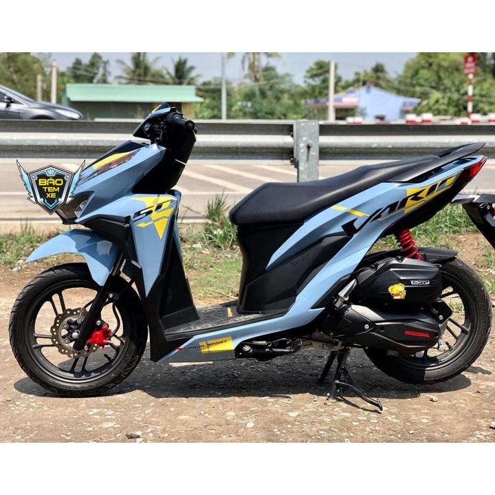 Tem rời dán xe vario 150 indo dán xe xanh - Bi Decal