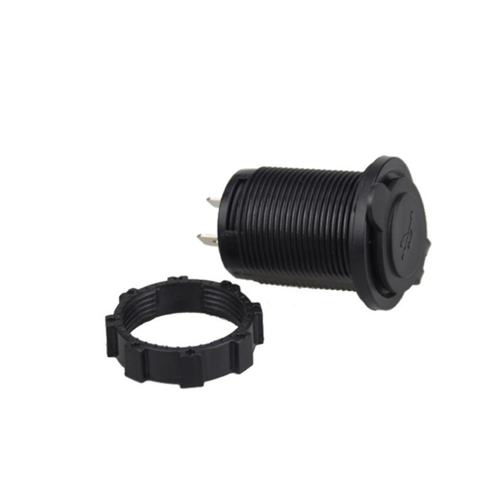 Waterproof Motorcycle Car 5V 3.1A Dual USB   Sockets White LED