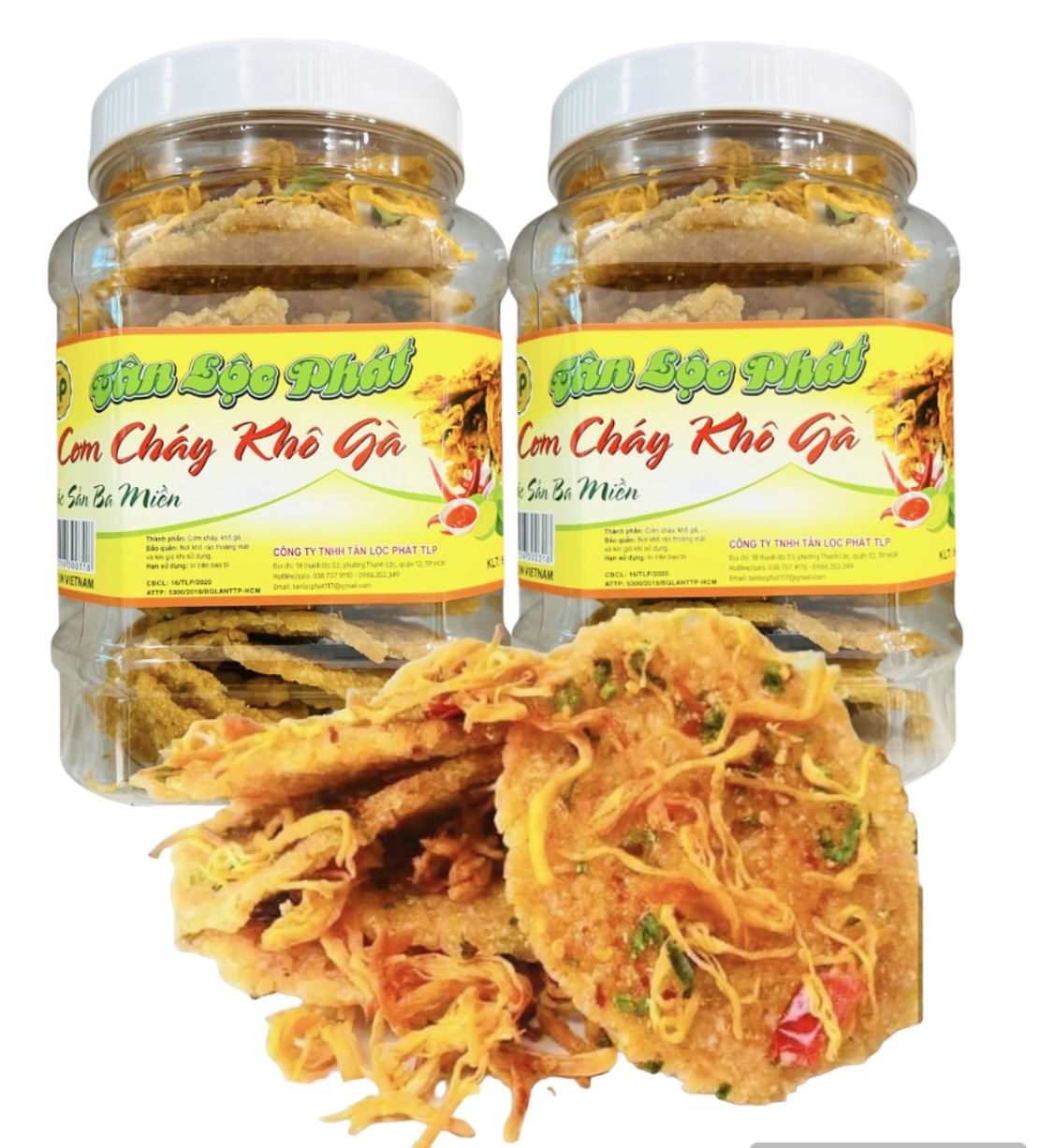 1KG CƠM CHÁY LẮC KHÔ GÀ GIÒN NGON ĐẬM VỊ THƯƠNG HIỆU TÂN LỘC PHÁT