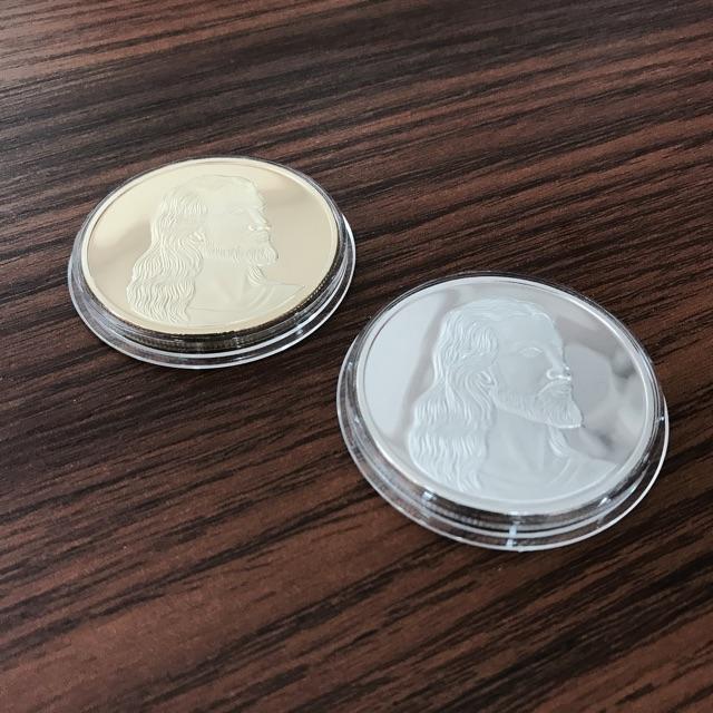 Cặp xu chúa mạ vàng mạ bạc