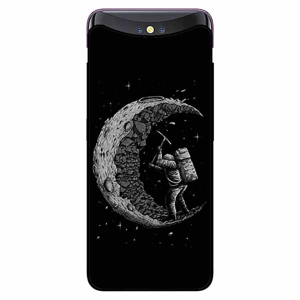 Ốp lưng in cho Oppo Find X Đào Trăng