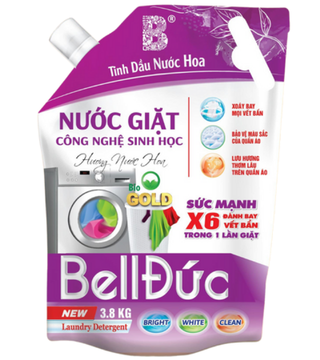 Túi nước giặt Bell Đức hương Anh Đào 3.8Kg