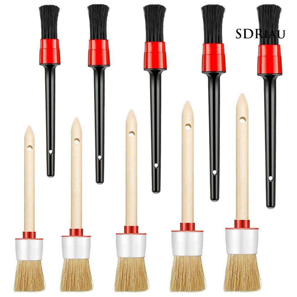 Set 10 Cọ Vệ Sinh Bánh Xe Hơi Chuyên Dụng