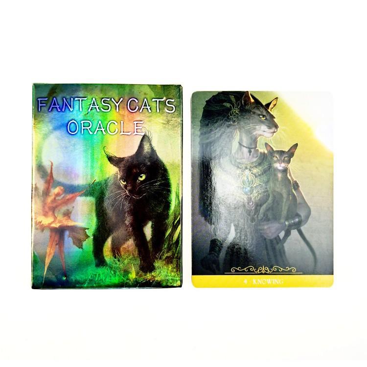 Bài Oracle Fantasy Cat Oracle Óng Ánh Tặng Đá Thanh Tẩy