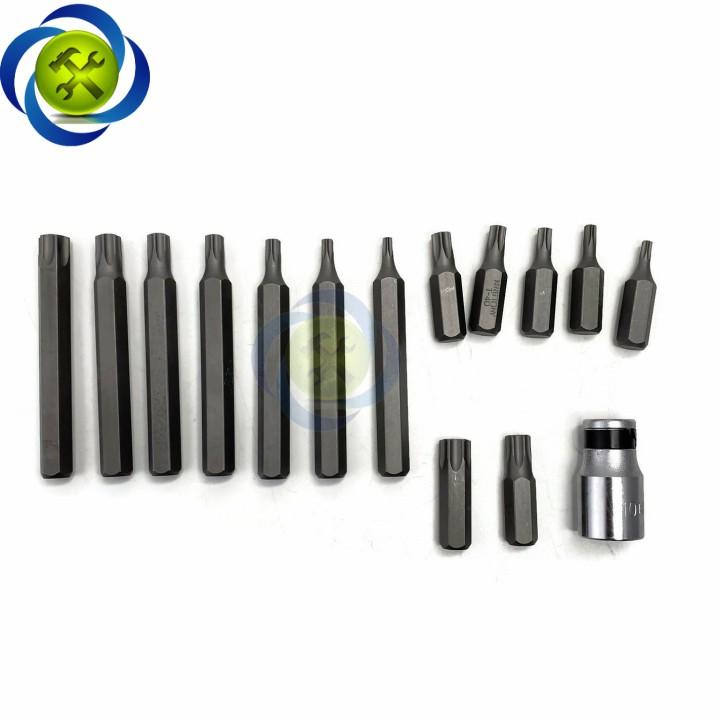 Bộ mũi vít đóng sao Kingtony 1015PQ 15 chi tiết T20-T55