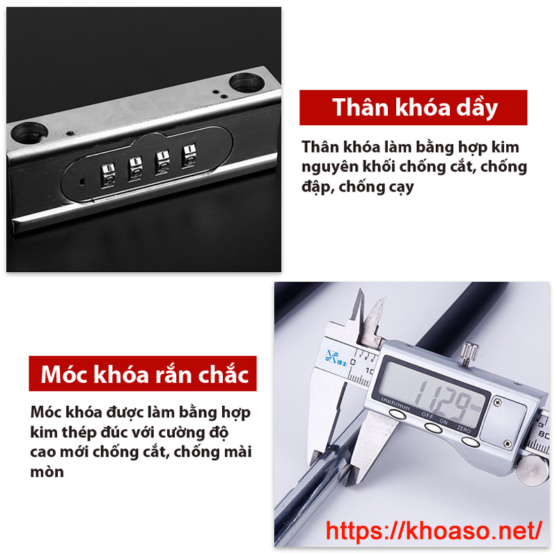 Khóa số chống trộm xe máy, xe đạp, cửa nhà