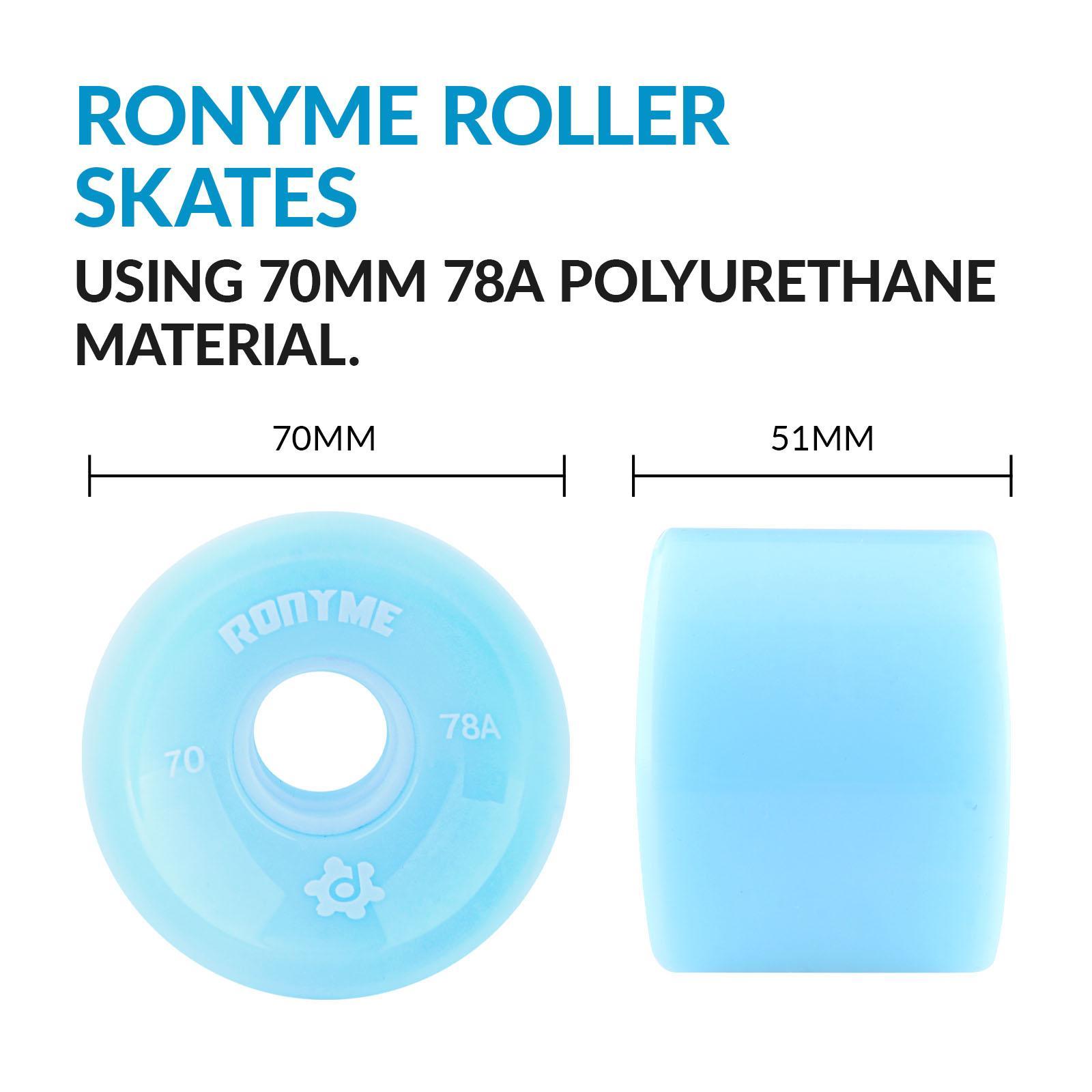 8Pcs Skateboard Wheels Longboard PU Roller 78A Repair Wheel Accessories