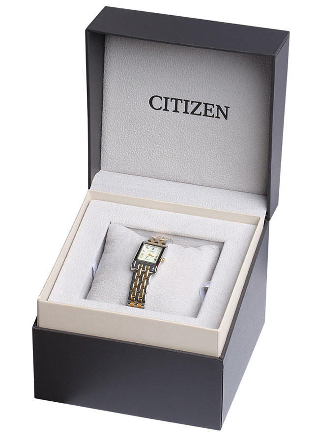 Đồng Hồ Nữ Citizen Dây Thép Không Gỉ EJ6124-53D - Mặt Xà Cừ (22x17.5mm)