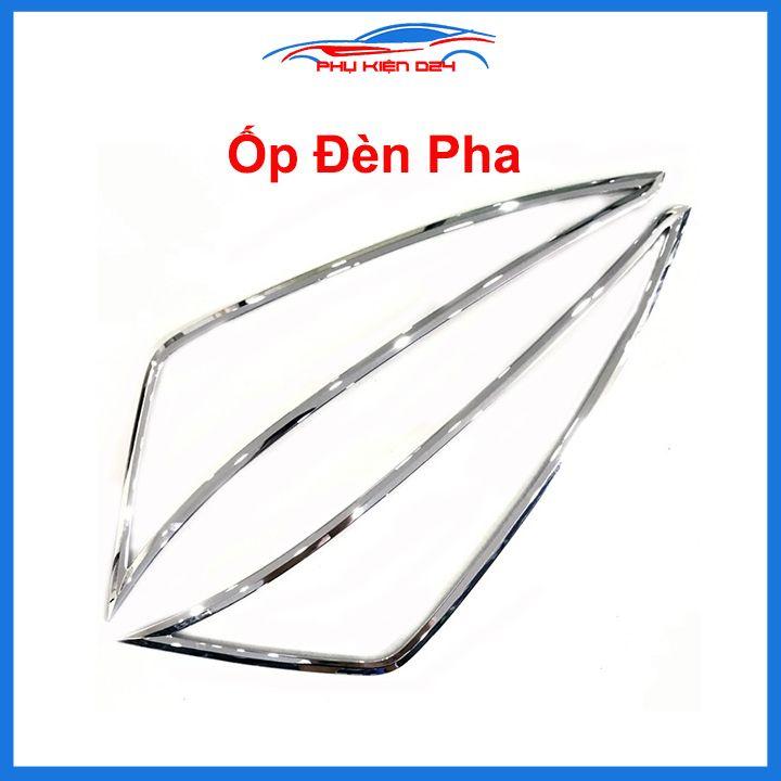 Ốp viền đèn pha hậu mạ crom Elantra 2016-2017-2018, 2019-2020 chống trầy trang trí bảo vệ xe