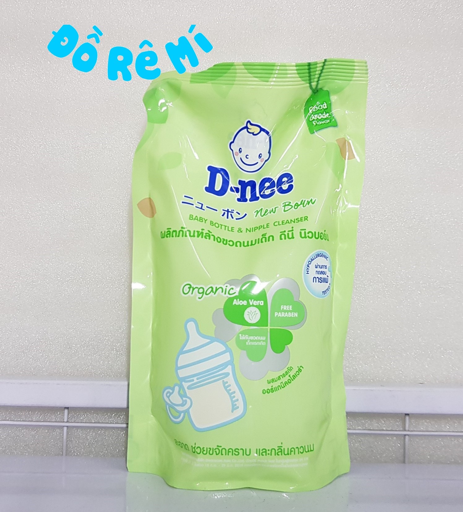 Combo 3 Túi Nước Rửa Bình Sữa Dnee 600ml/túi