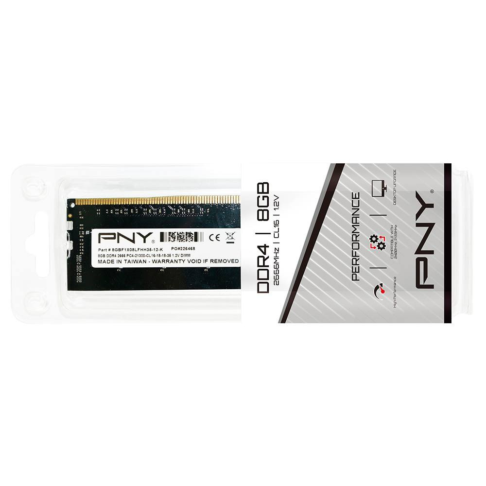 Ram PC PNY 8GB DDR4 2666MHz (PC4-21300) Hàng nhập khẩu