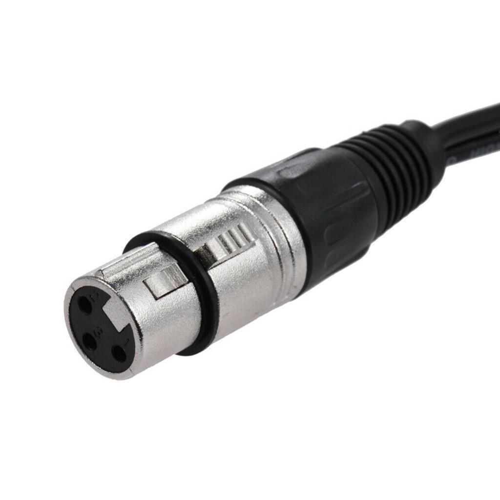 RCA Male to XLR Female Speaker Cable Y-Splitter Connector Adapter .0.0.3m