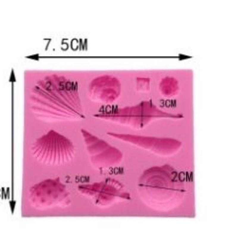 Khuôn silicon ốc,cá,sò, sinh vật biển các loại làm rau câu 4D