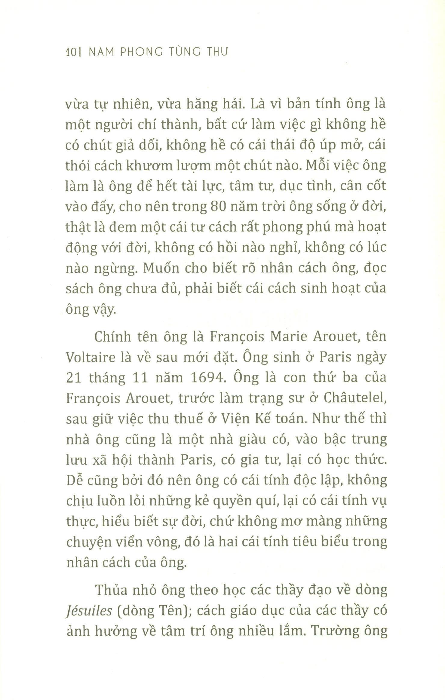 Lịch Sử Và Học Thuyết Của Voltaire