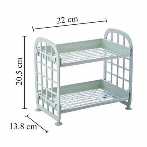 KỆ NHỰA MINI 2 TẦNG ĐỰNG ĐỒ ĐA NĂNG SIÊU XINH, TIẾT KIỆM KHÔNG GIAN , CHẤT LIỆU NHỰA CAO CẤP