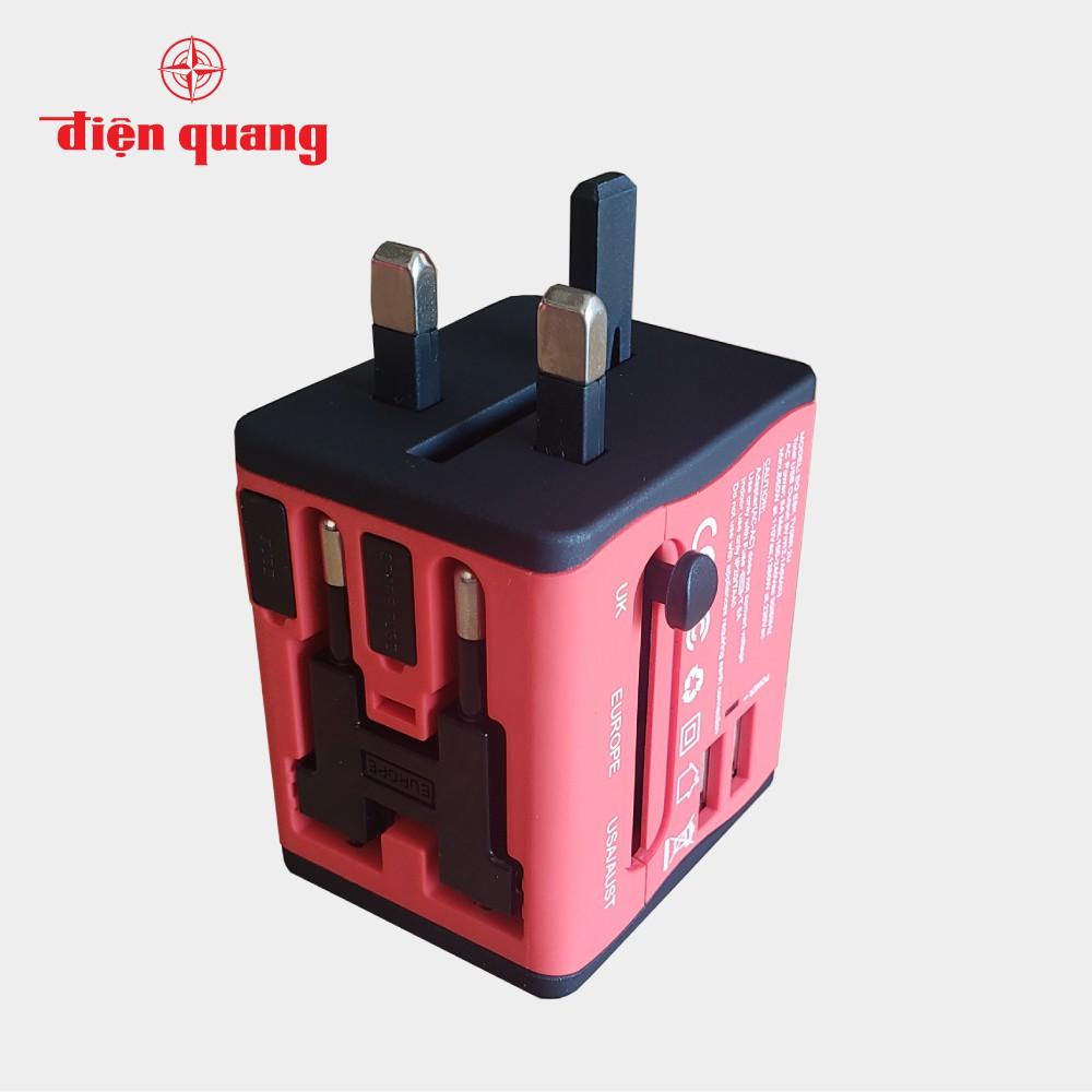 Ổ cắm du lịch Điện Quang ĐQ ESK TV06R 2U