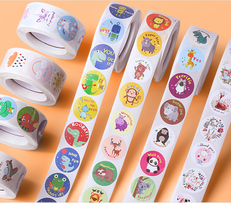 Nhãn dán sticker khích lệ khen thưởng học tập cho bé