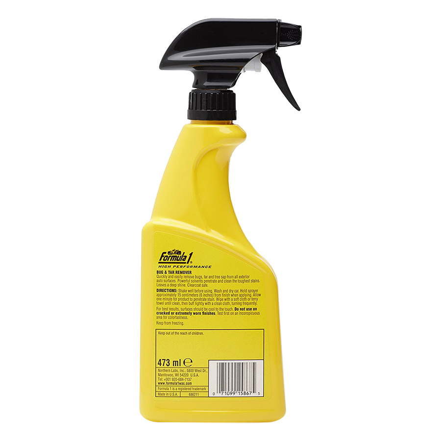 Chất Tẩy Sạch Vết Bẩn Cứng Đầu Và Nhựa Đường Formula1 Bug & Tag