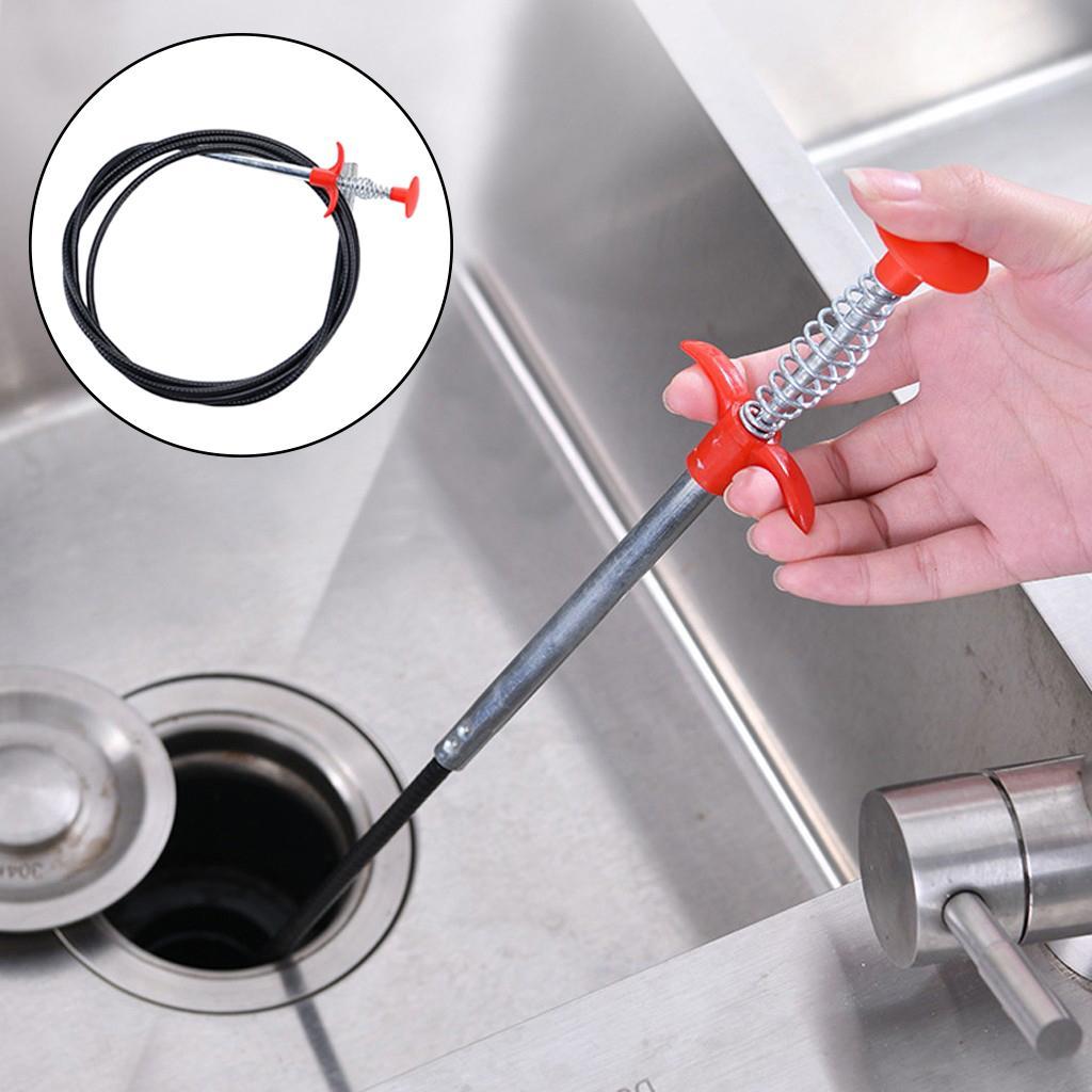 Sink Hook Kitchen Bathroom Sewer Dredging Tool    160cm