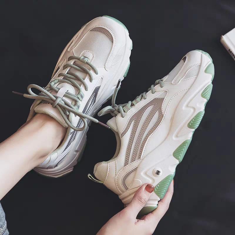 Giầy Thể Thao Nữ Ulzzang Hàn Quốc Tag Fashion Viền Phản Quang Bụng Bự Store 2020