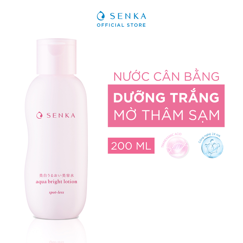 Lotion làm mềm và dưỡng trắng da Senka Aqua Bright 200ml