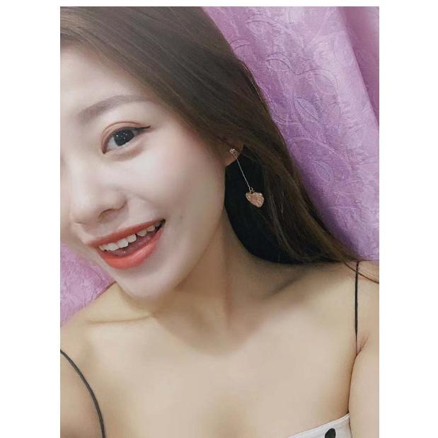 HOA TAI SỢI TRÁI TIM HỒNG NHẠT