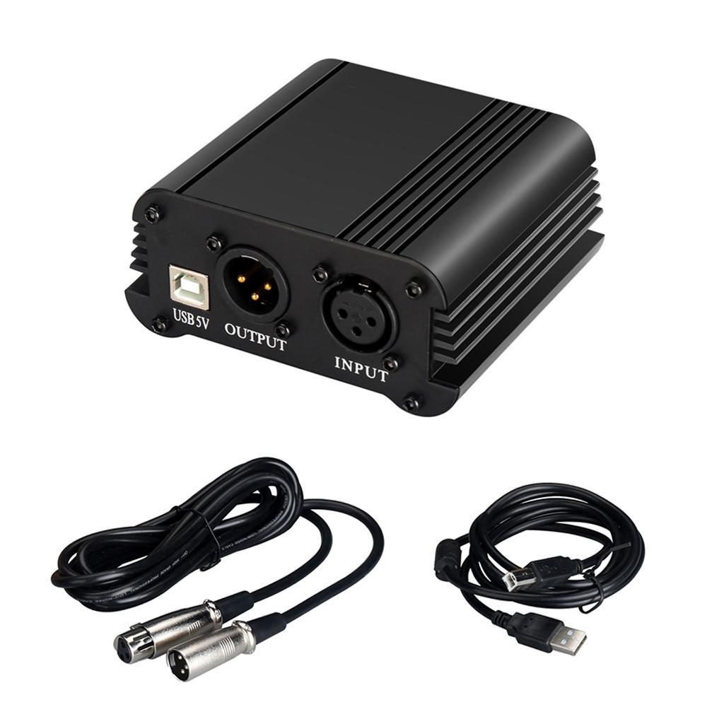 48V  Power Supply  for Condenser Microphone Recording Broadcasting