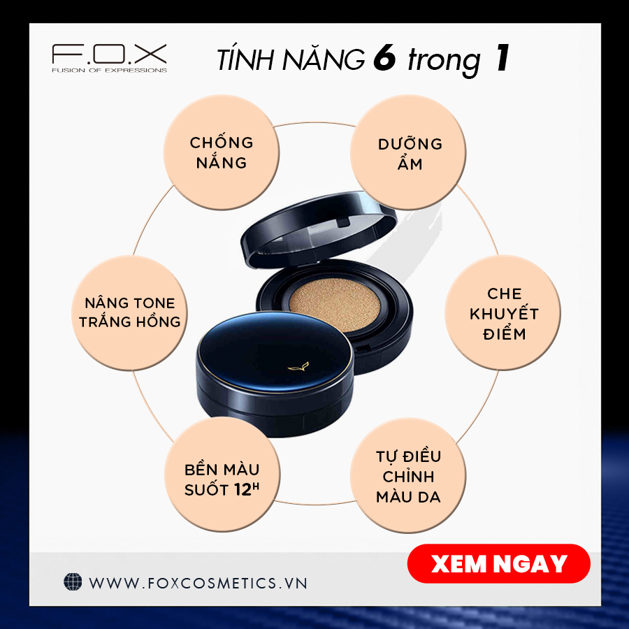 Phấn Nước Siêu Mịn F.O.X - SPF50★★★ (Đơn lẻ) Shining Cushion Foundation 15g