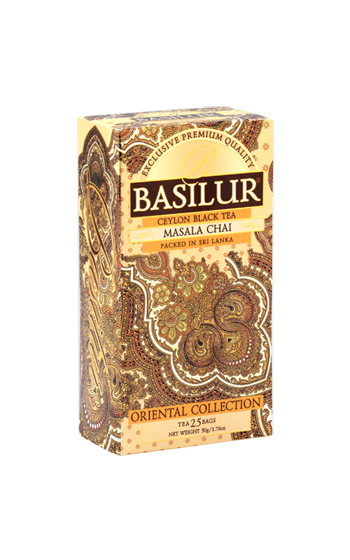 Trà đen Ceylon Basilur vùng Masala Chai – Bộ sưu tập Phương Đông – túi lọc 50g