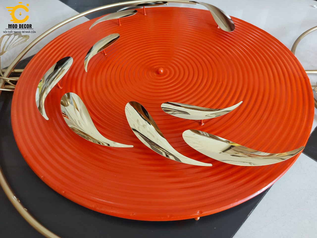 Tranh sắt treo tường trang trí MOD Decor, phong cách Bắc Âu nghệ thuật Lianzhang JJT mã 2391