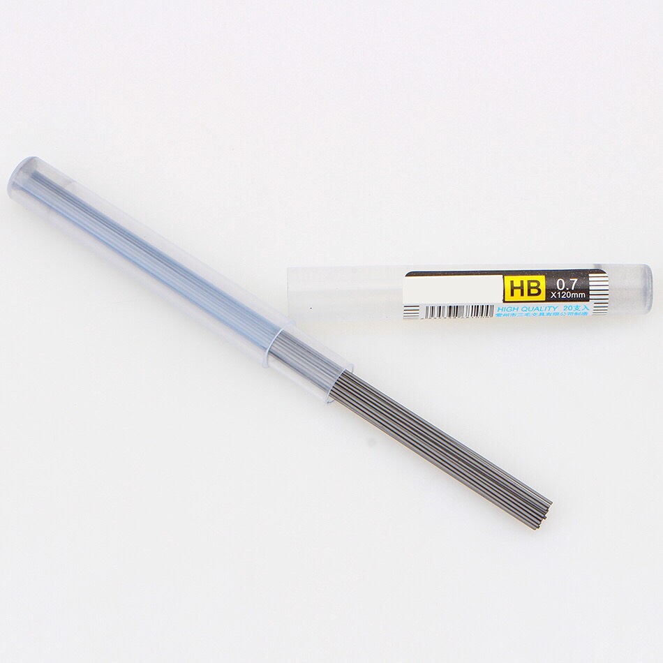 Set : Bút chì bấm cơ và hộp ruột bút chì  (0,5mm / 0.7 mm)