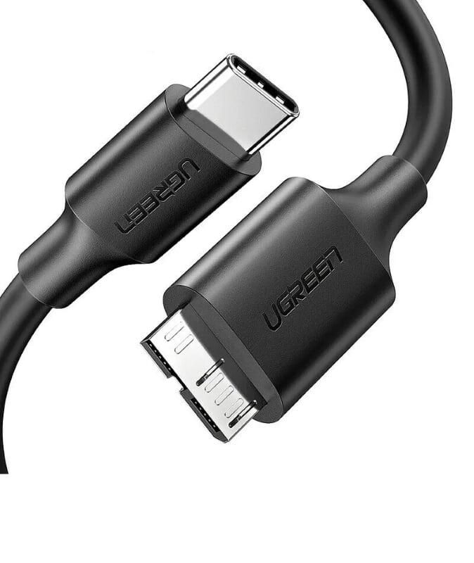 Ugreen UG20103US312TK 1M màu đen Dây USB 3.0 sang USB-C - HÀNG CHÍNH HÃNG