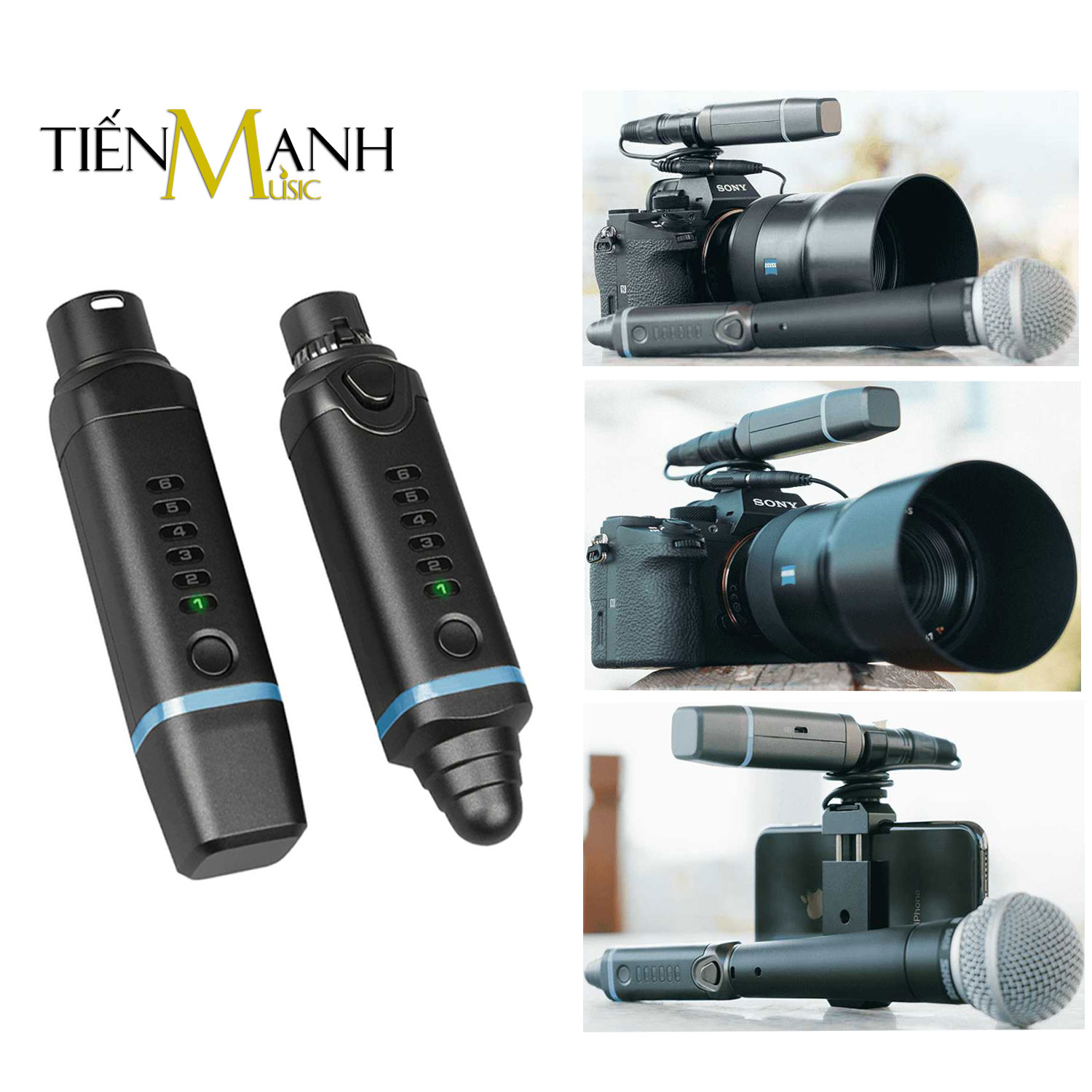 [Kèm Mic] Bộ Thu Phát Tín Hiệu Không Dây Nux B3 Plus Bundle Cho Micro 2.4GHz Wireless System - Microphone Pin Sạc B-3 Hàng Chính Hãng - Kèm Móng Gẩy DreamMaker