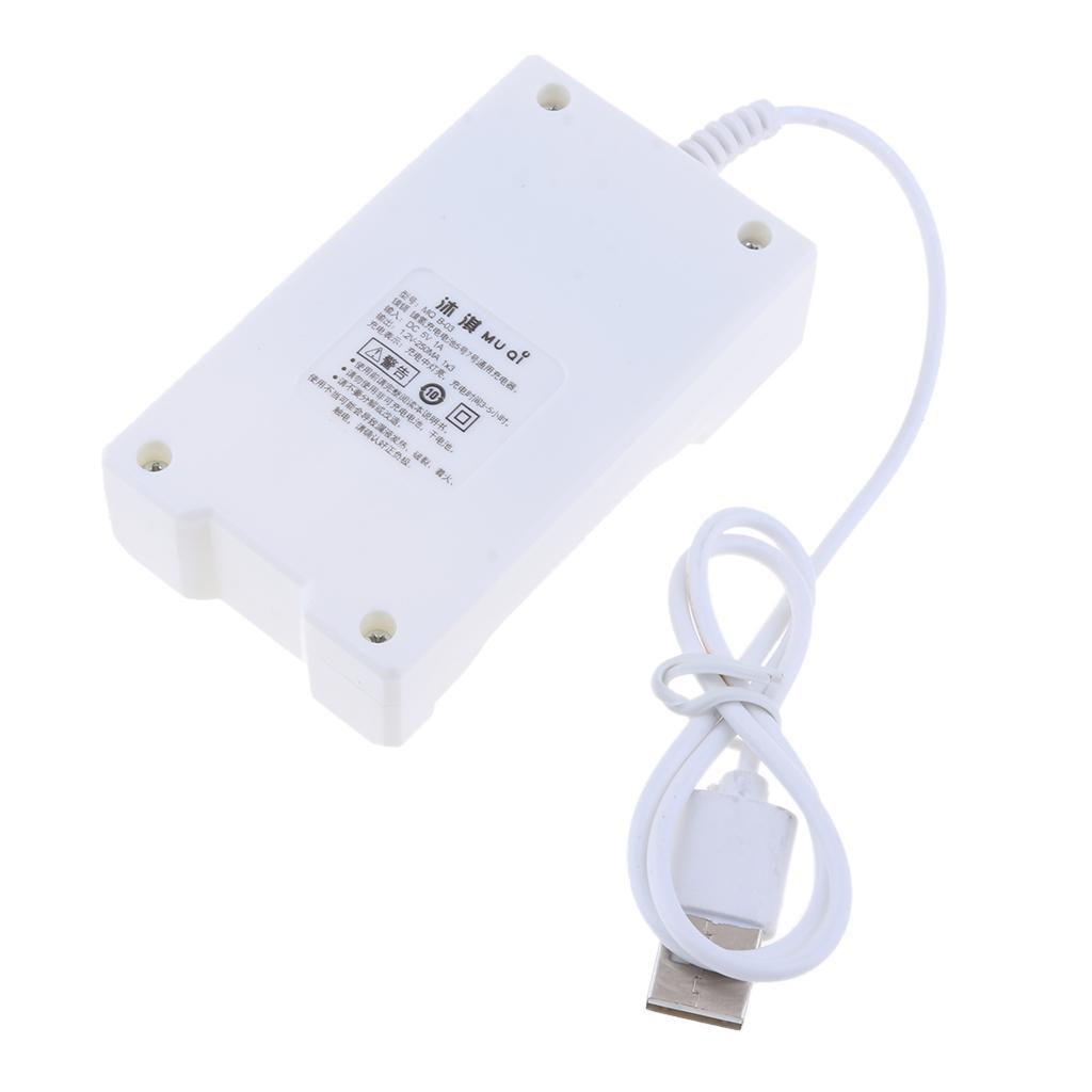 2X MQ 3 Slots Rechargeable Battery Charger