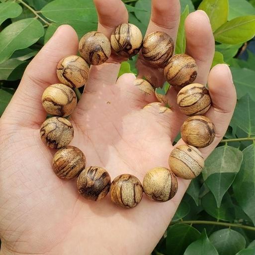 Vòng Tay Trầm Hương - Trầm Tốc Bông Tự Nhiên - Trầm Tốc Việt 10mm, 12mm, 14mm, 16mm, 18mm - Vòng Tay Phong Thủy