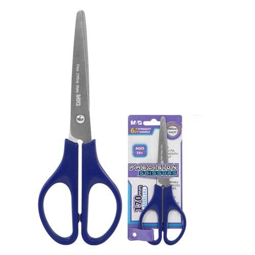 Kéo văn phòng / Kéo cắt giấy M&G 170mm ASS913A1, Thép SK5 Nhật Bản