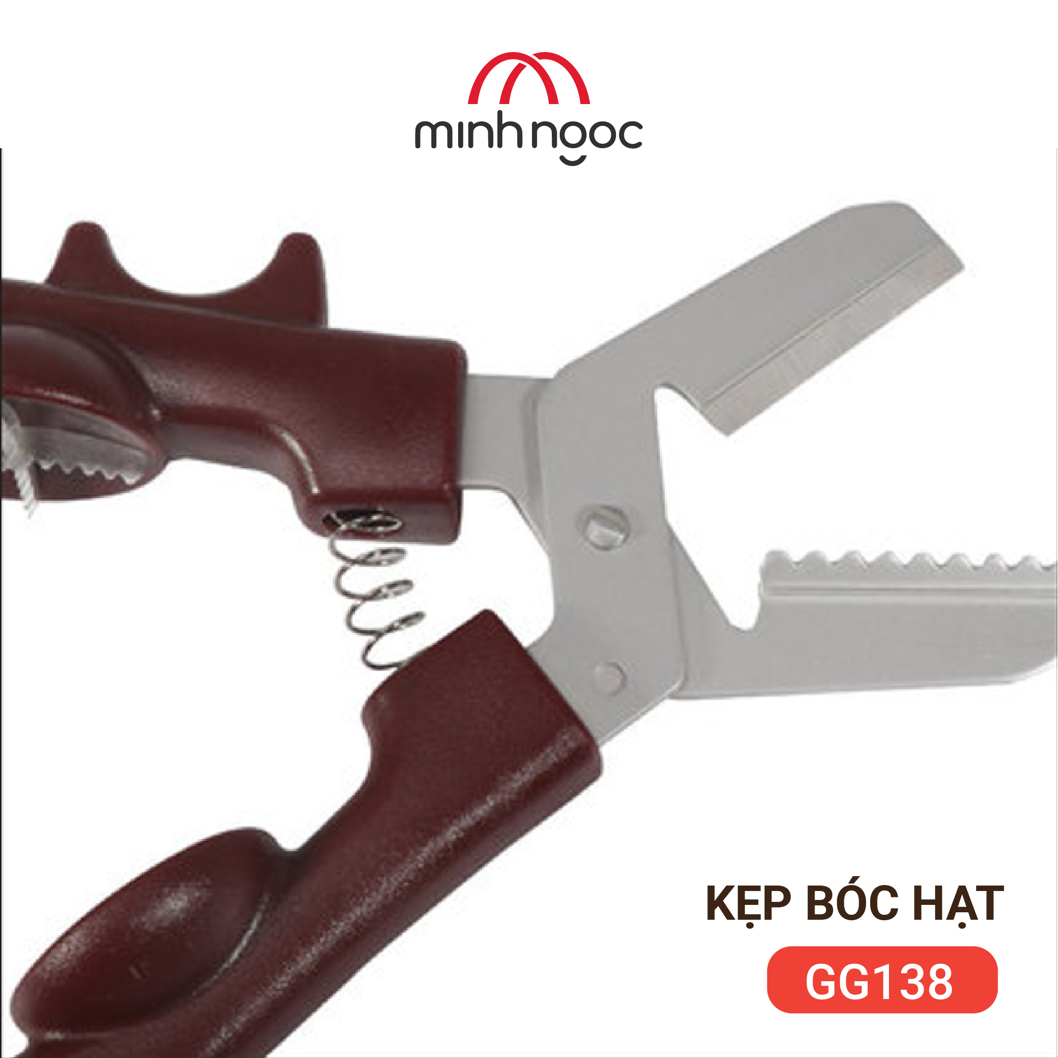 [HÀNG CHÍNH HÃNG] Kẹp bóc vỏ hạt dẻ và các loại hạt GGOMI Hàn Quốc GG138 sắc bén và độ bền cao