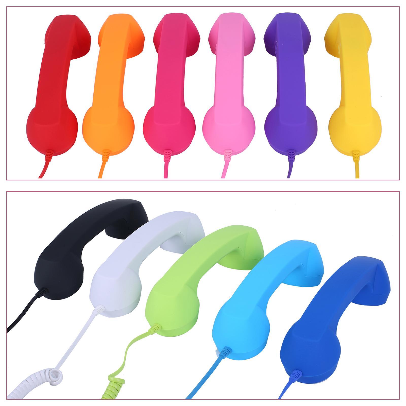 2-3pack Retro Telephone Handset 3.5mm Classic Mini for iPhone iPad Mobile Phones