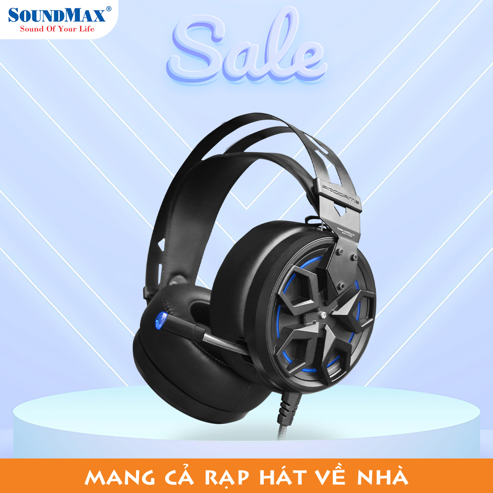 Tai Nghe Chụp Tai SoundMax AH-330 | Tai Nghe Chơi Game SoundMax AH330 | Gaming Headset - Hàng Chính Hãng