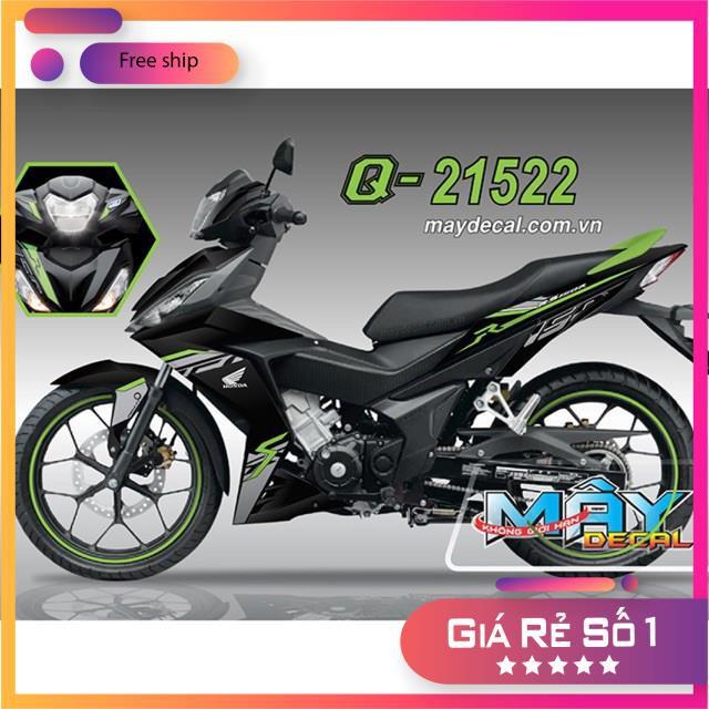 Tem rời dành cho xe winner gtr dán xe đen 3 lớp