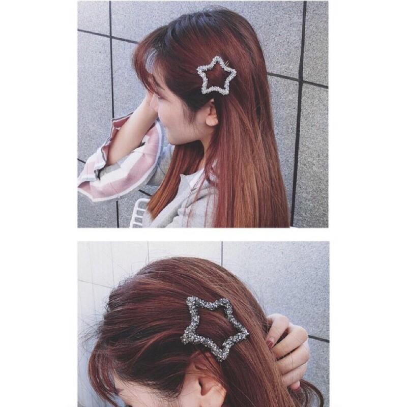 Cài tóc giả đính đá cute️