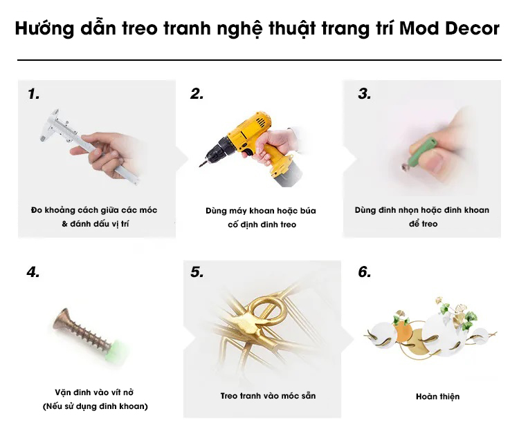 Tranh sắt treo tường trang trí MOD Decor, phong cách Bắc Âu nghệ thuật Lianzhang JJT mã 2393