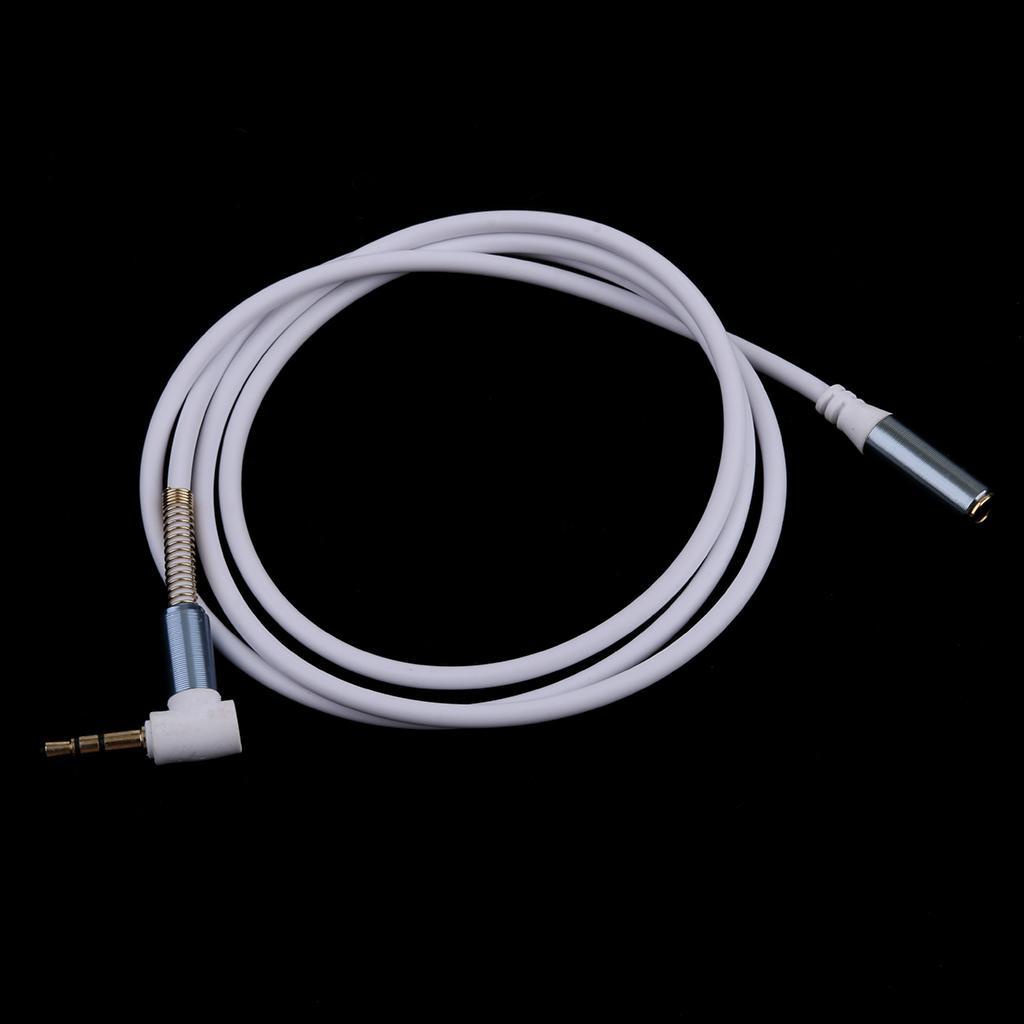 3.5mm Extension Audio Male to Female Aux Headphone Cable white