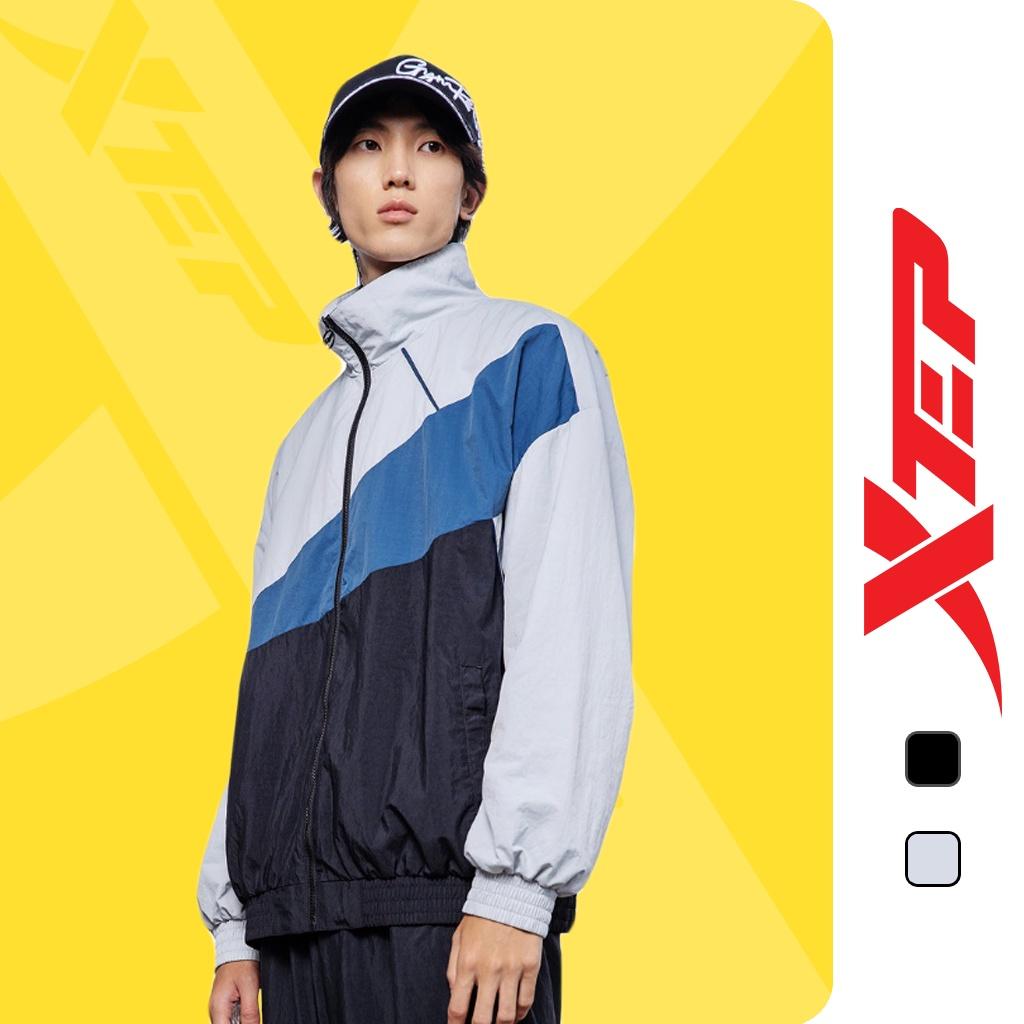 Áo jacket hai lớp Xtep, style bắt mắt,dòng mùa đông phối đồ cool ngầm 879329120062