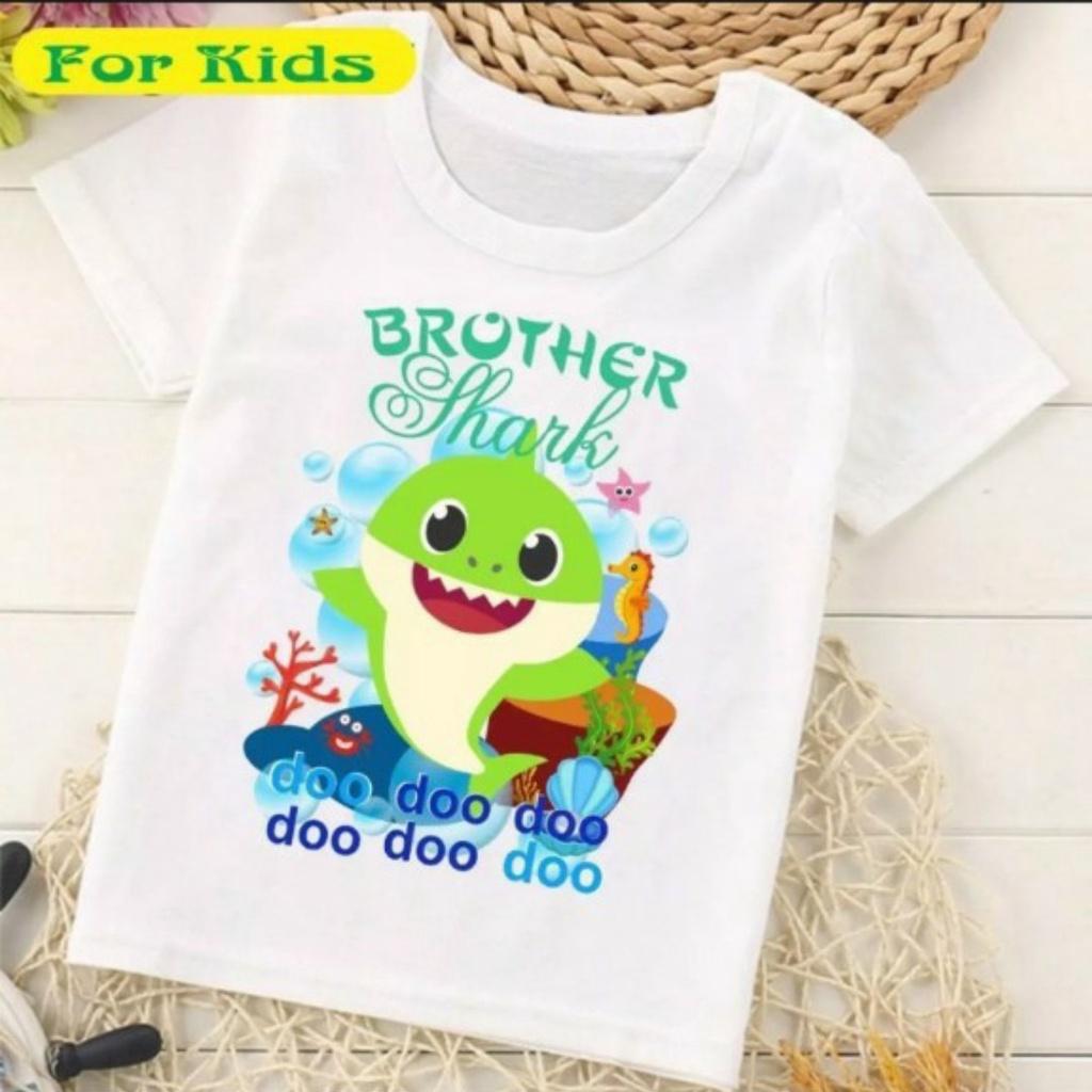 Áo Thun Baby Shark Cho Bé Trai Bé Gái Siêu Hot .