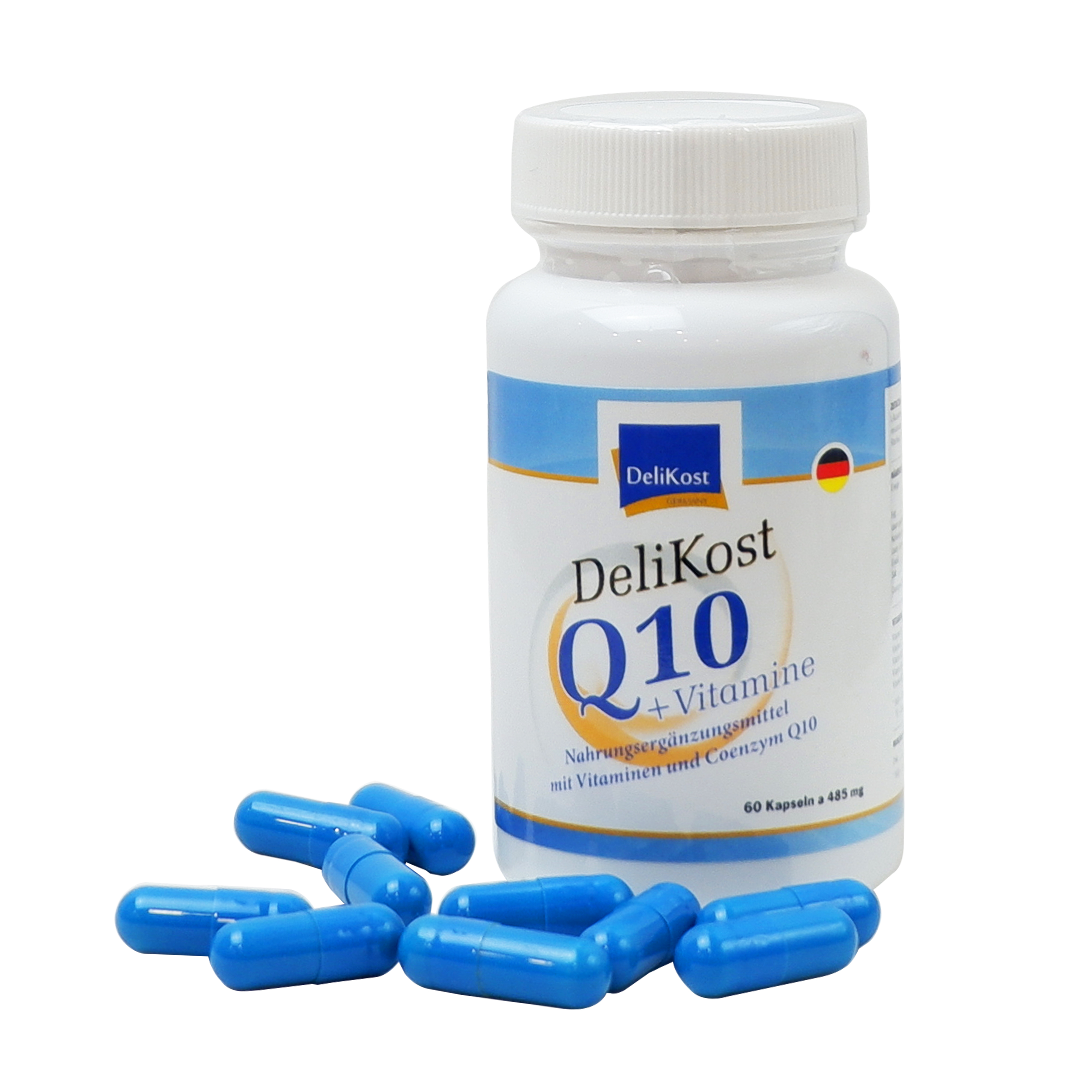 "Viên uống Coenzyme Q10 + Vitamin E bảo vệ tim mạch, chống lão hóa da, hỗ trợ não và trí nhớ DeliKost "