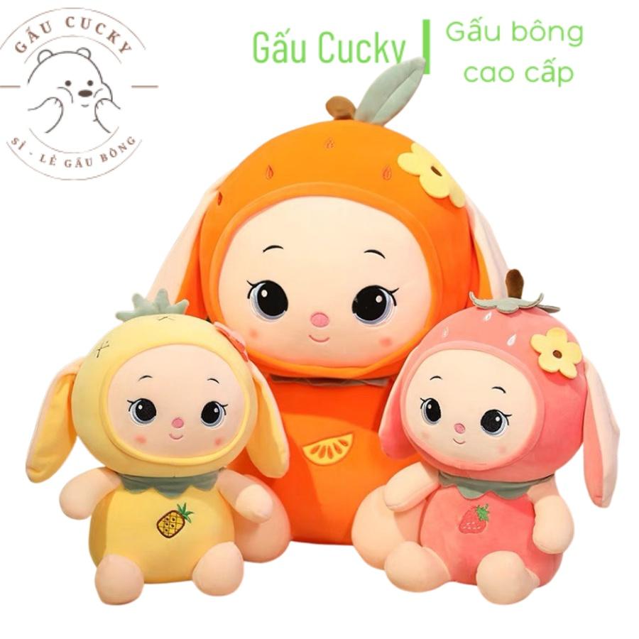 Gấu Bông Thỏ Hoa Quả Dễ Thương Quà Tặng CHo Bé 55cm - hàng Quảng Châu cao cấp